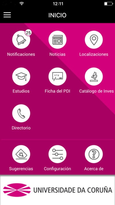 Imaxe da app UDC móbil