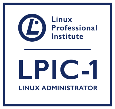 imaxe corporativa da certificación Linux LPIC-1