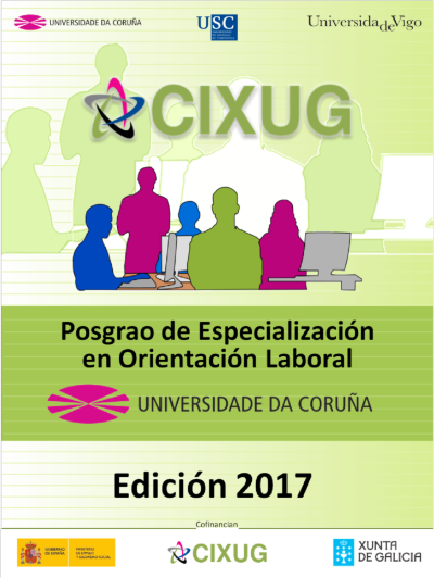 Cartel de presentación da edición 2017 do Curso de Posgrao de Especialización en Orientación Laboral